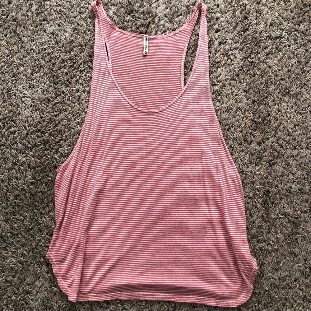 EMMA & SAM l▫️Red & White▫️Striped▫️Tank Top
